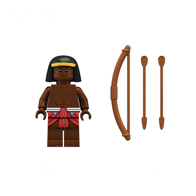 Children's Assembly Toy Intelligent And Educational Egyptian Spear Infantry Pharaoh Guard Building Blocks