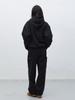 Generalidea Unisex Stitch Sweat Hoodie Set [Black] / Sbe4U51013Set