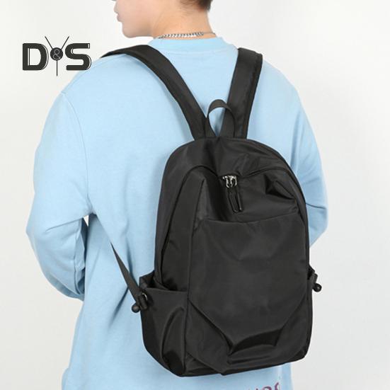 Einfarbiger Rucksack für Damen und Herren, wasserdichte Schultasche aus Oxford-Stoff, leichter Rucksack mit verstellbaren Trägern für Arbeit, Reisen und Outdoor