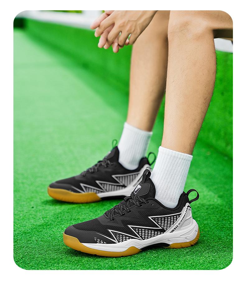 Profesionální badmintonové boty pro muže ženy Vysoká kvalita Protiskluzové Sportovní tenisové tenisky do posilovny zápasy Velká velikost