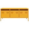 TV Stand Mustard Yellow 101.5 X 39 X 43.5 Cm Cold Rolled Steel