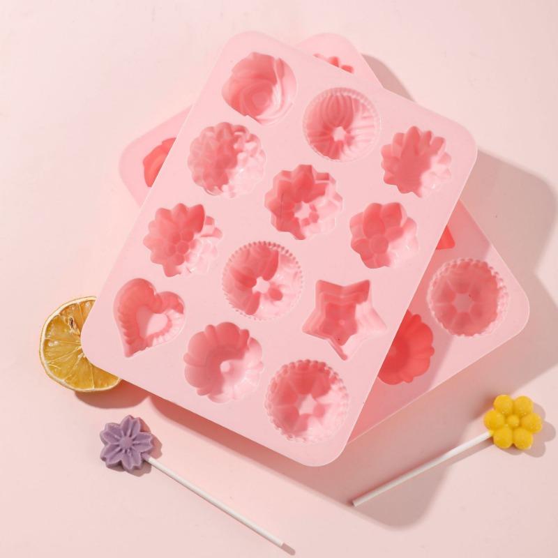 1PC Silicone Bowl Cake Mould Flower and Herb Home-made Jelly Chocolate Mould Food Grade Silicone Mould
