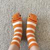 Cotton Stripes Socks Harajuku Street Mid Tube Socks New Cartoon Eel Socks