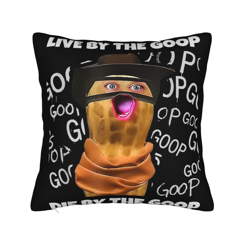 Kuddfodral Roligt The Burnt Peanut GOOP Bungulator Design Kuddfodral För Soffa Soffa Säng Vardagsrum Sött Roligt Kuddfodral