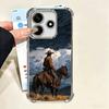 Rodeo Cowboy Horse Soft Phone Case For Xiaomi Poco X7 X8 Pro Max X6 X5 X3 F8 Ultra F7 M8 M7 M5S Redmi 15C 15A 15 14C 13C 12C 13