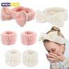 Wash Face Headbands For Women Coral Fleece Hair Bands Cuff Waterproof Bands Absorbent Wristbands Head Band Hair Accessories Set
