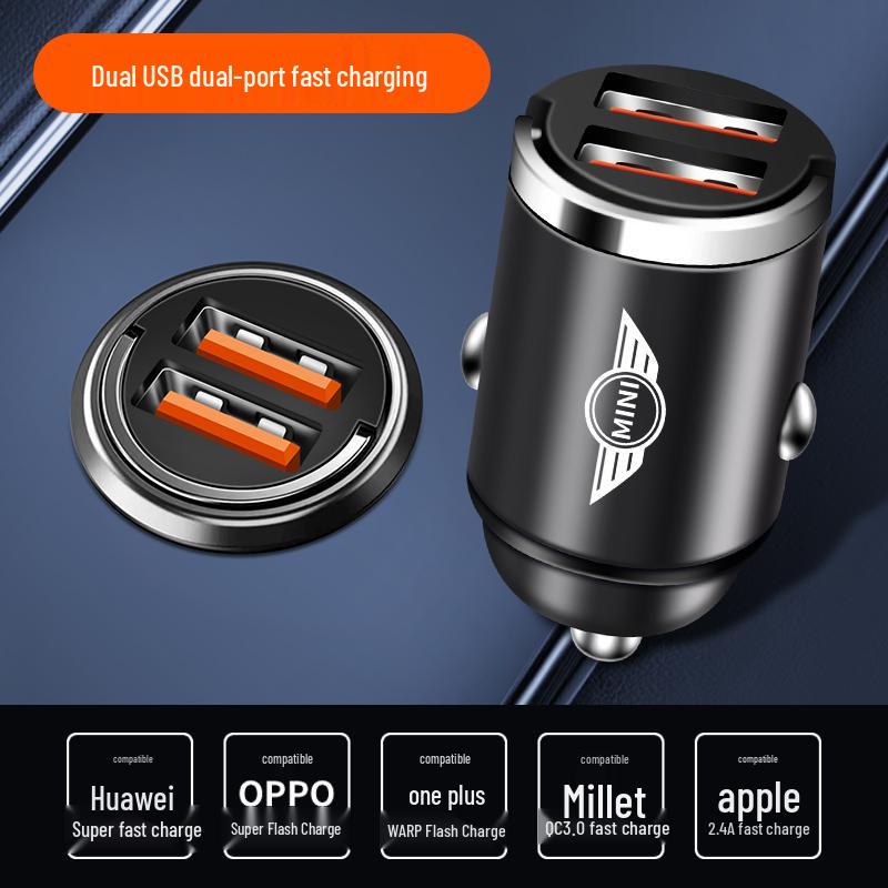 Fast Charging Car Charger for BMW Mini Cooper F56/F55 Cigarette Lighter Interior Accessories