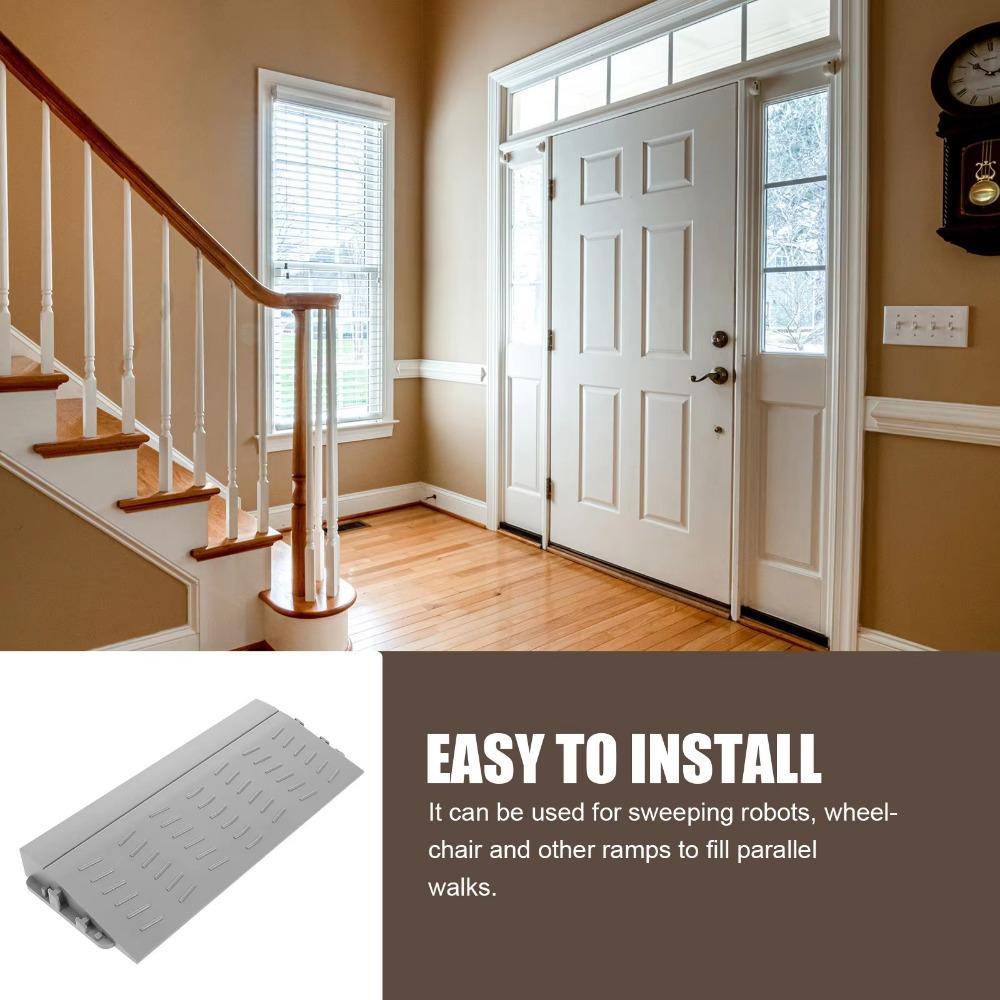 Portable Plastic Sweeping Robot Climbing Mat Durable Threshold Ramp Doorway Strip Atv Pickup Trucks