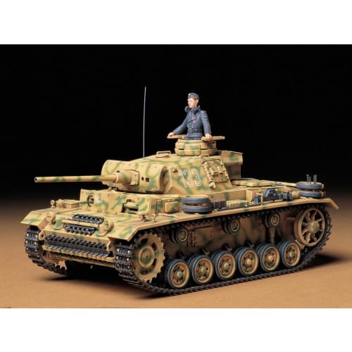 Tamiya 1/35 Military Miniature Series No. 215 German Army Panzer III Ausf. L Plastic Model 35215
