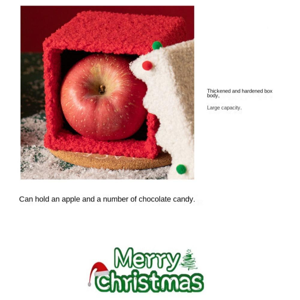Xmas Christmas Gift Box Lint Christmas Eve Gift Box Mall Children's Candy Box  Party Supplies