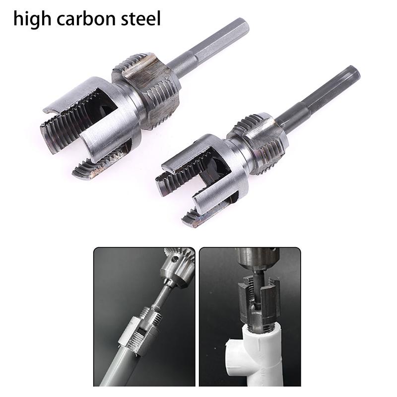 Integrated PPR Pipe Thread Opener - Electric Drill Threading Device for 1/2 DN15 & 3/4 DN20 Plumbing, Repair Tool
