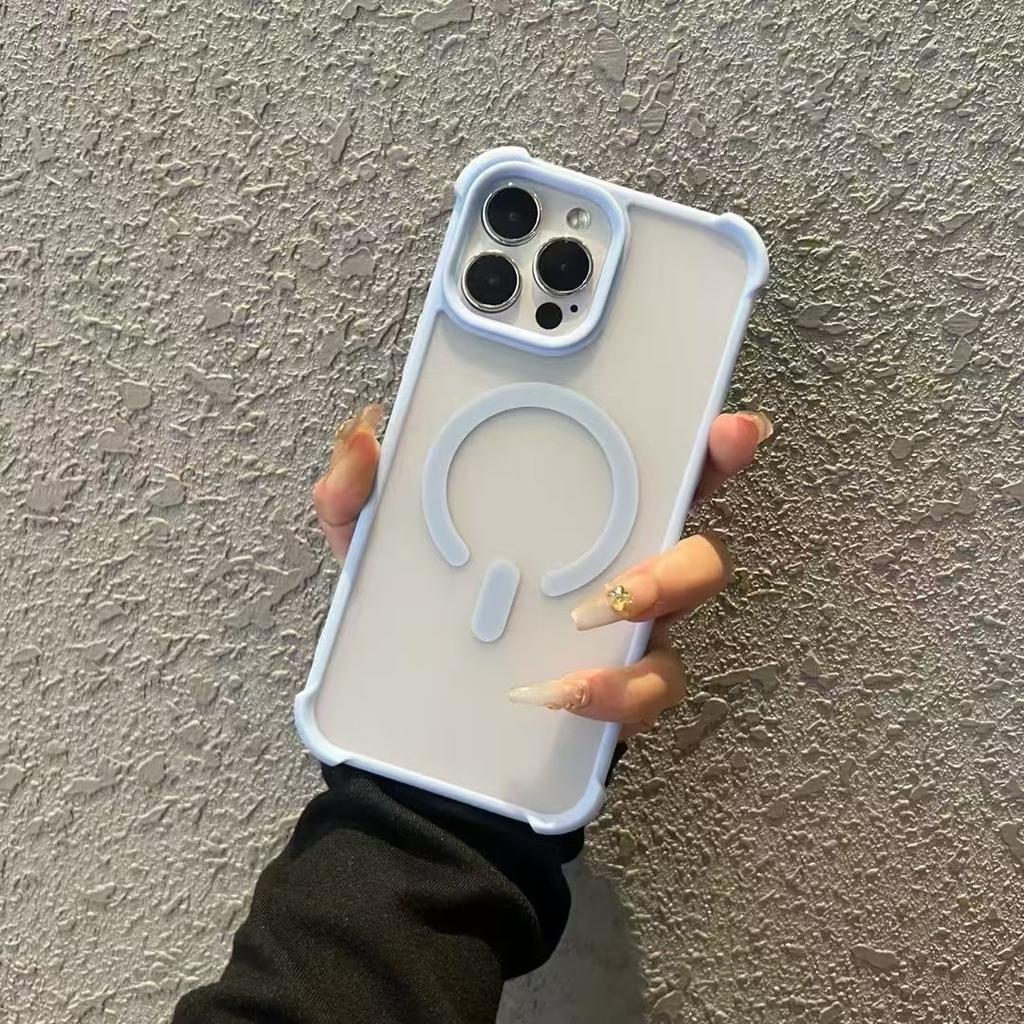Průhledný pancéřový magnetický kryt Shelluxe pro iPhone 16 15 14 Plus 13 12 11 Pro Max Pouzdra Luxusní ochrana rohů Kryt na telefon
