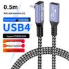 USB4.0 Type-C Extension Cable, Male To Female, 8K 40Gbps, PD240W, HD Screen Casting Adapter.