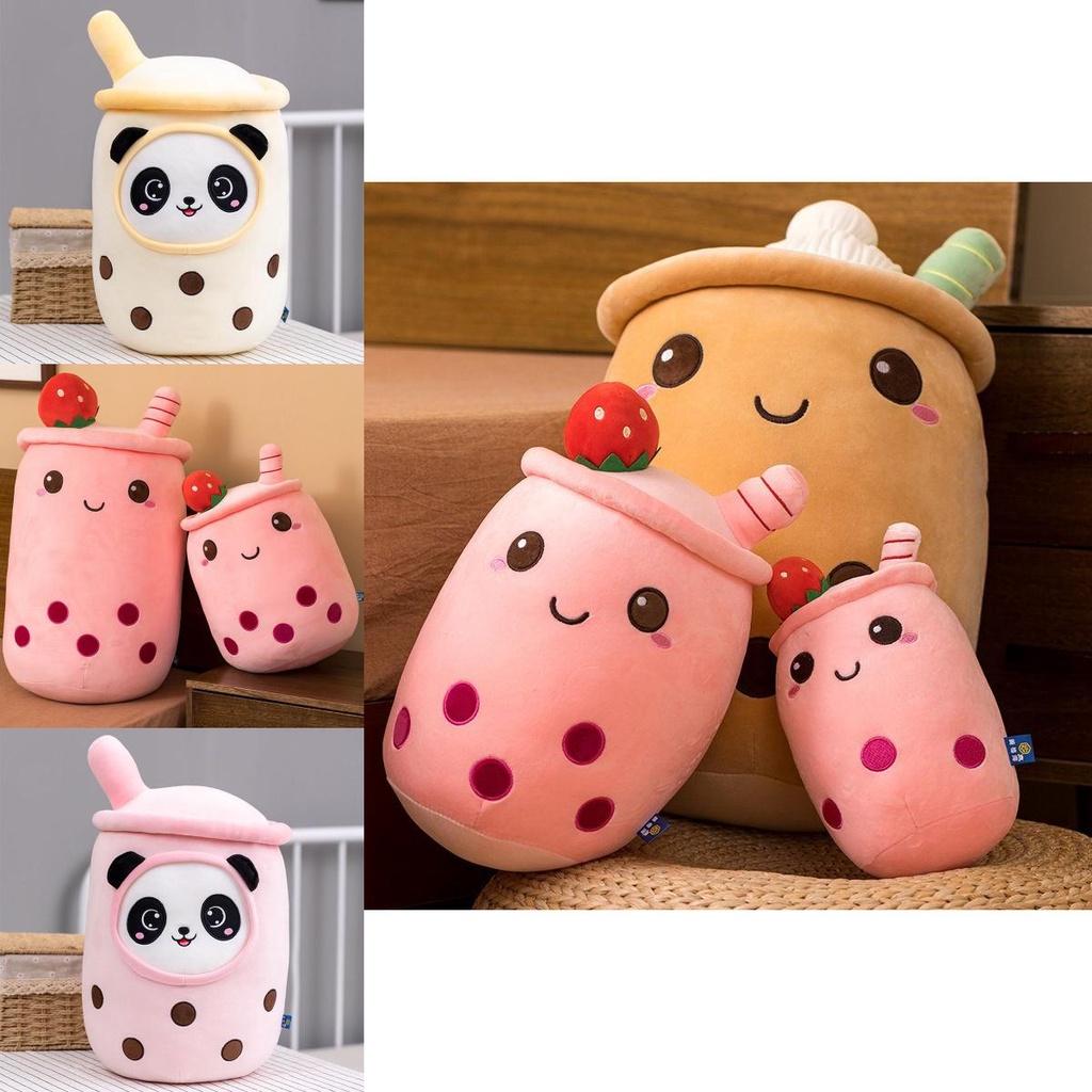 Soft Pearl Milk Tea Pillow For Girls Big Plush Toy For Sleeping And Display Coral Velvet Pp Cotton 23cm-70cm