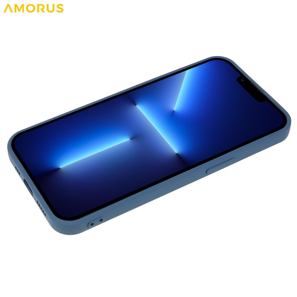 For iPhone 13 Pro Max Case Precise Cutouts TPU Fiber Lining Shockproof Phone Cover