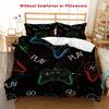 3-Piece Game Controller Duvet Cover Set Cartoon Gaming Print  Breathable All-Season Comfort  1 Duvet Cover 2 Pillowcases