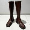 Women'S High Boots High Heels Fashion Dress Shoes Chunky Luxury Woman Winter Boots Designer Knee High Chelsea Botas Mujer