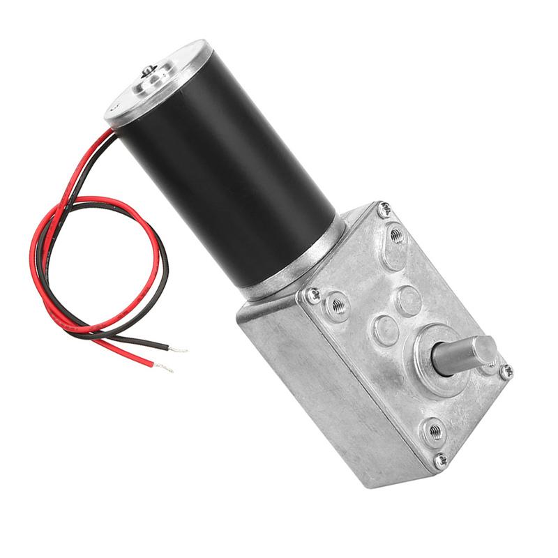 Hohes Drehmoment Reduzierte Geschwindigkeit Elektromotor Reversibler Schneckengetriebemotor 8mm Welle 12V Reversibler Schneckengetriebemotor 10-400 U/min
