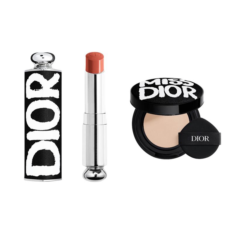

DIOR Lipstick Avant-Garde Black Lipstick Shell+#524 Peach Milk Cap Refill 3.2g+#0.5N
