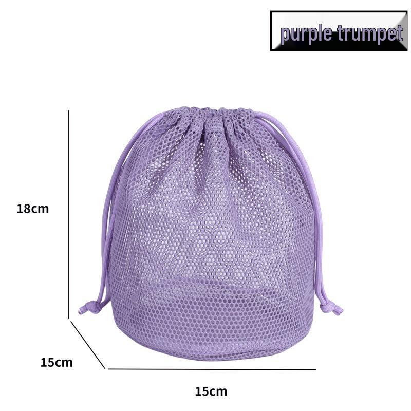 Portable Transparent Mesh Makeup Bag & Travel Toiletry Organizer