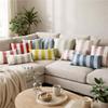 Design Decorative Throw Pillow Covers, Striped Modern Satin Cushion Cover Pack of 2 Pillowcases