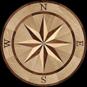 

Compass Pattern Round Yacht Rug 3D Compass Rug Non-slip Floor Area Round Rug Compass Medallion Home Decor Housewarming Gift 80X80cm