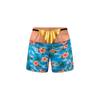 Men's Fun Printed Stretch Waist Drawstring Shorts, Beach Pants, Swimming Trunks