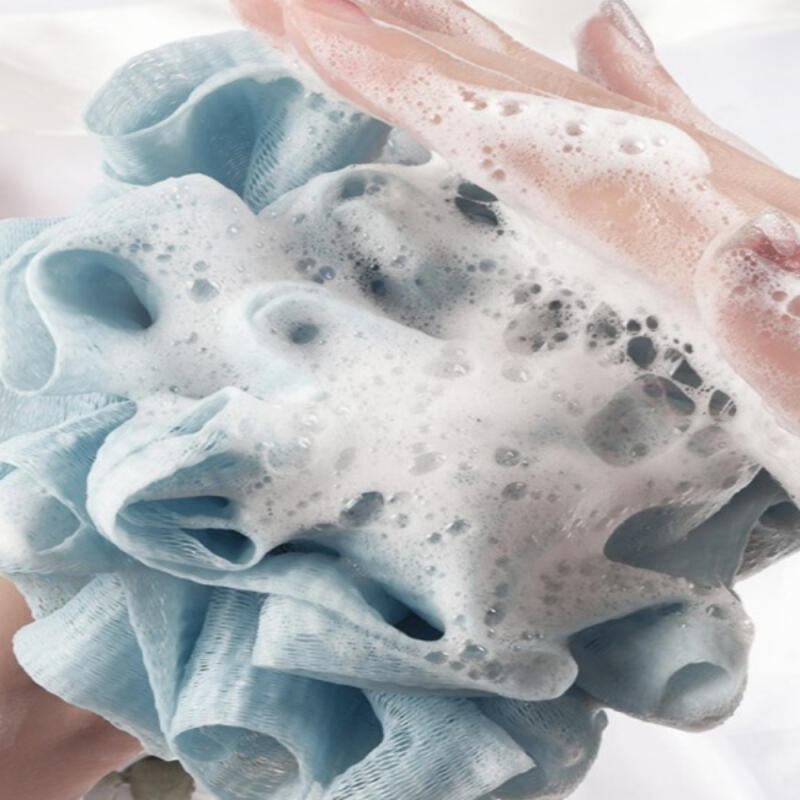 Emotional shower ball, unique and special, pretty bathroom item ivory