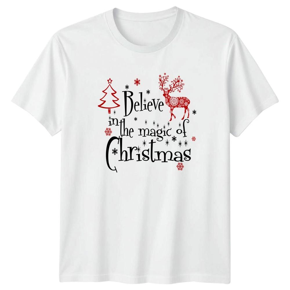 Believe In The Magic Of TShirt Reindeer Christmas Christmas Gift For Him Her S