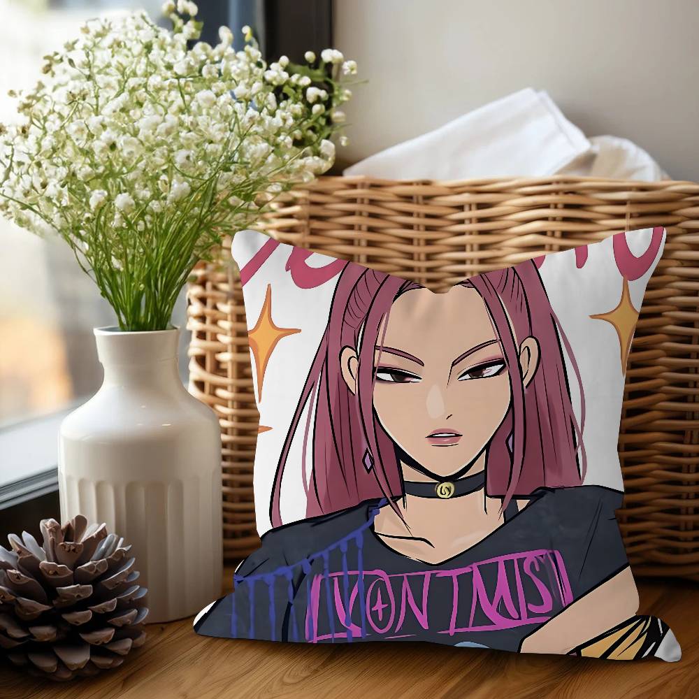 

KPop Demon Hunters Mira Maple Design Cushion Cover Happy Autumn Harvest Decor Holiday Decorati Pillow Cover 12x12Inch