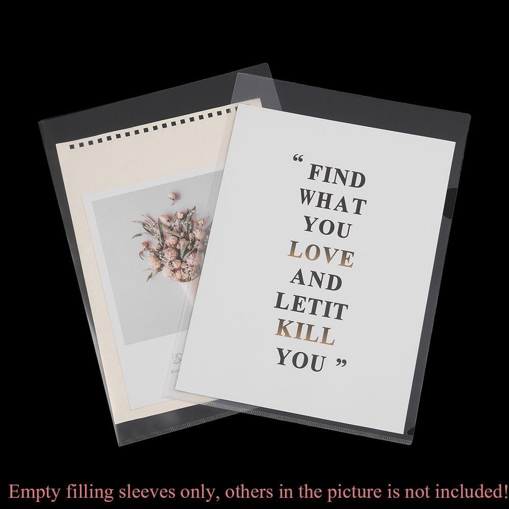 1/5PCS Transparent Document Holder File Classify Paper Protectors  Office School Working
