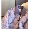 Cappotto in Cotone Largo da Donna Moda Sottile con Revers e Bottoni Giacca Invernale Autunnale Capo d'Abbigliamento Casual