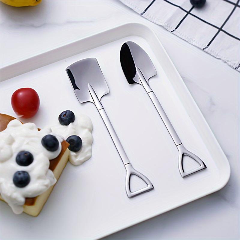 2pcs Bulk Kitchenware & Tableware - Dessert And Coffee Spoon Shovel for Hotels And Restaurants