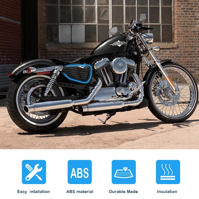 Motorcycle Black Left Right Fairing Battery Cover Guard For Harley Sportster XL1200 XL883 Forty Eight 2004-2024 Moto Accessories