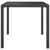 VidaXL Table de jardin anthracite 80x80x72 cm acier 362743