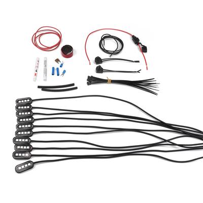 10Pcs Modified White LED Light Refit Kit Atmosphere Lamp For Motorcycle ATV 12V