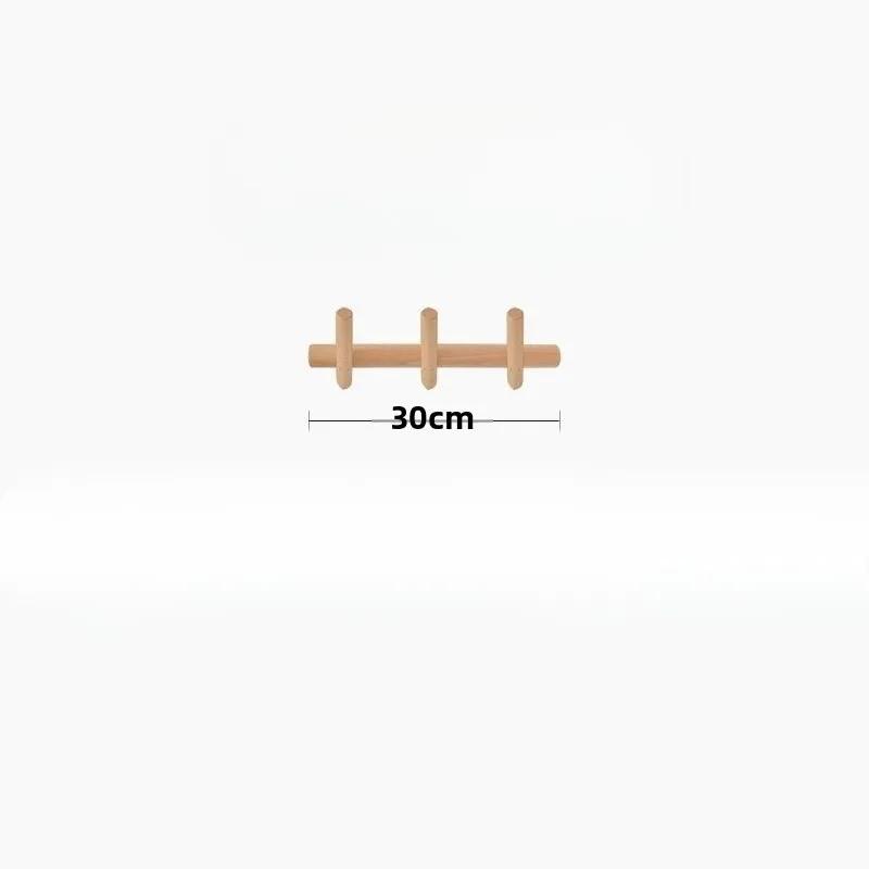 Solid Wood Living Room Entrance Wall Clothes Hanger Multifunctional Wall Clothes Hanger Creative Luxury Clothing Storage Hook