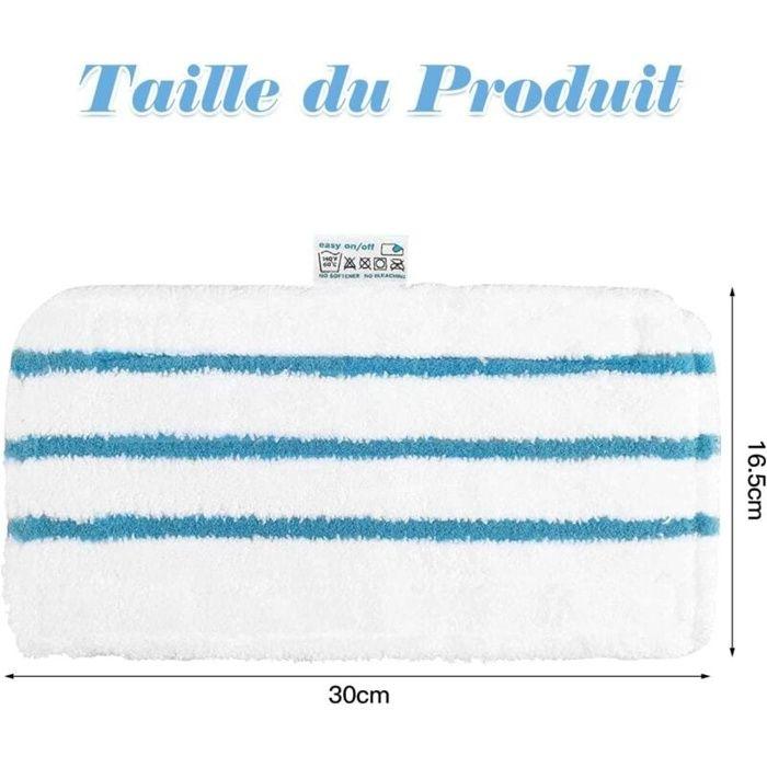 2Lingettes pour Black et Decker Balais Vapeur FSMP20 Steam Mop pour Black Decker FSM1630, FSM1616, FSMH13E5, FSM1321, FSM1605