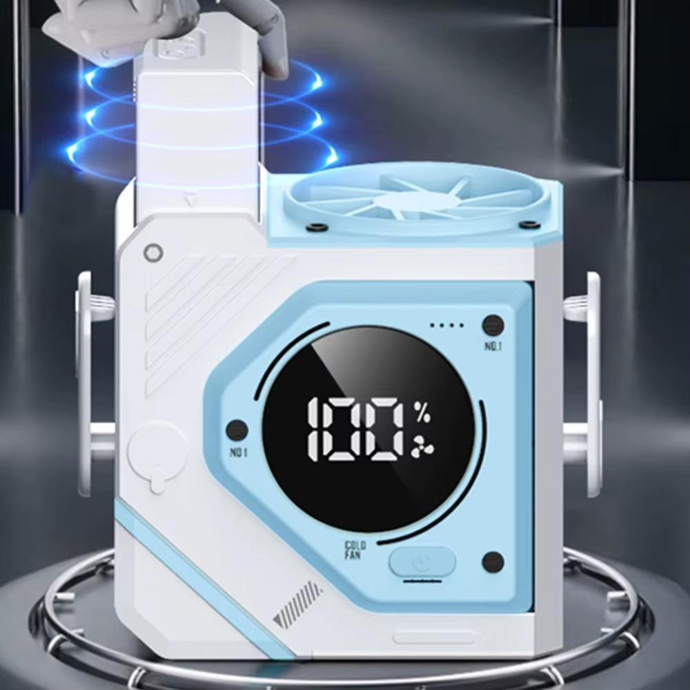 5000/9800mah Hanging Waist Fan Wearable Mini Electric Fan Portable Waist Clip Fan  Outdoor Work