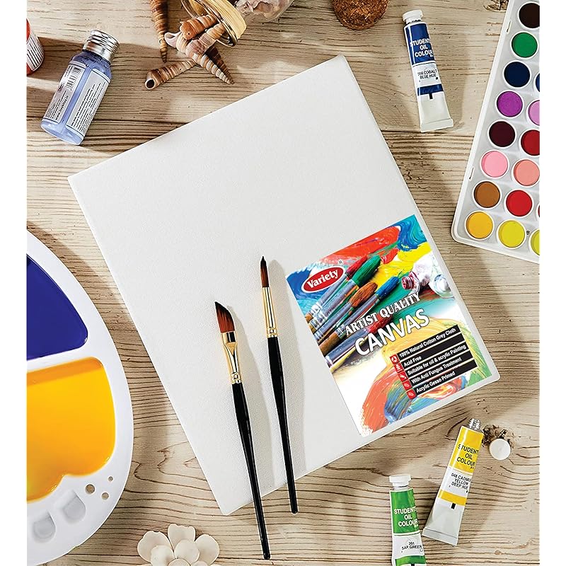 

Variety Canvas 12 X 12 Inch Canvas Board For Painting, 7Oz Primed, Pack Of 6 Piece 1212 белый