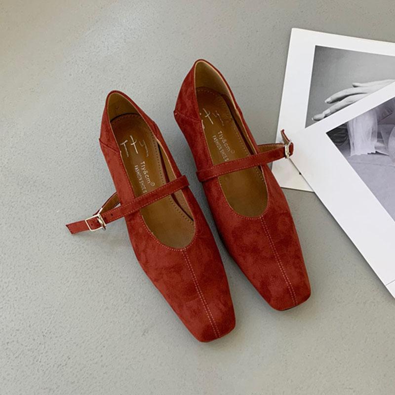 

Fashion Female Buckle Strap Footwear Low Heel Wedges Shoes For Women Mary Janes Spring Summer Fashion Shallow Ladies Wedges Pumps Shoes 35 красный