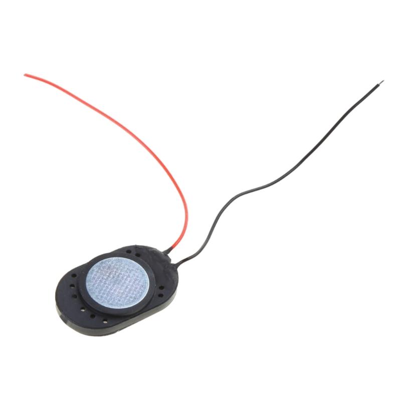 Pack of 2pcs Portable Speaker Mini Audio 2415 8ohm 1W Loudspeaker with Cable Black for Notebook DIY Modification