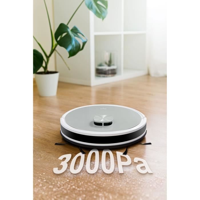 MEDION X21 SW - Saug- und Wischroboter mit Entleerstation - Laser-Navigation - Leistung 3000 Pa