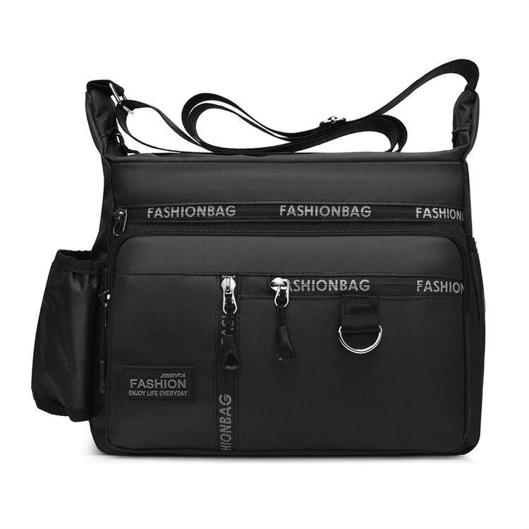 Men's Large Capacity Crossbody Bag Waterproof Shoulder Bag Business Travel Bag