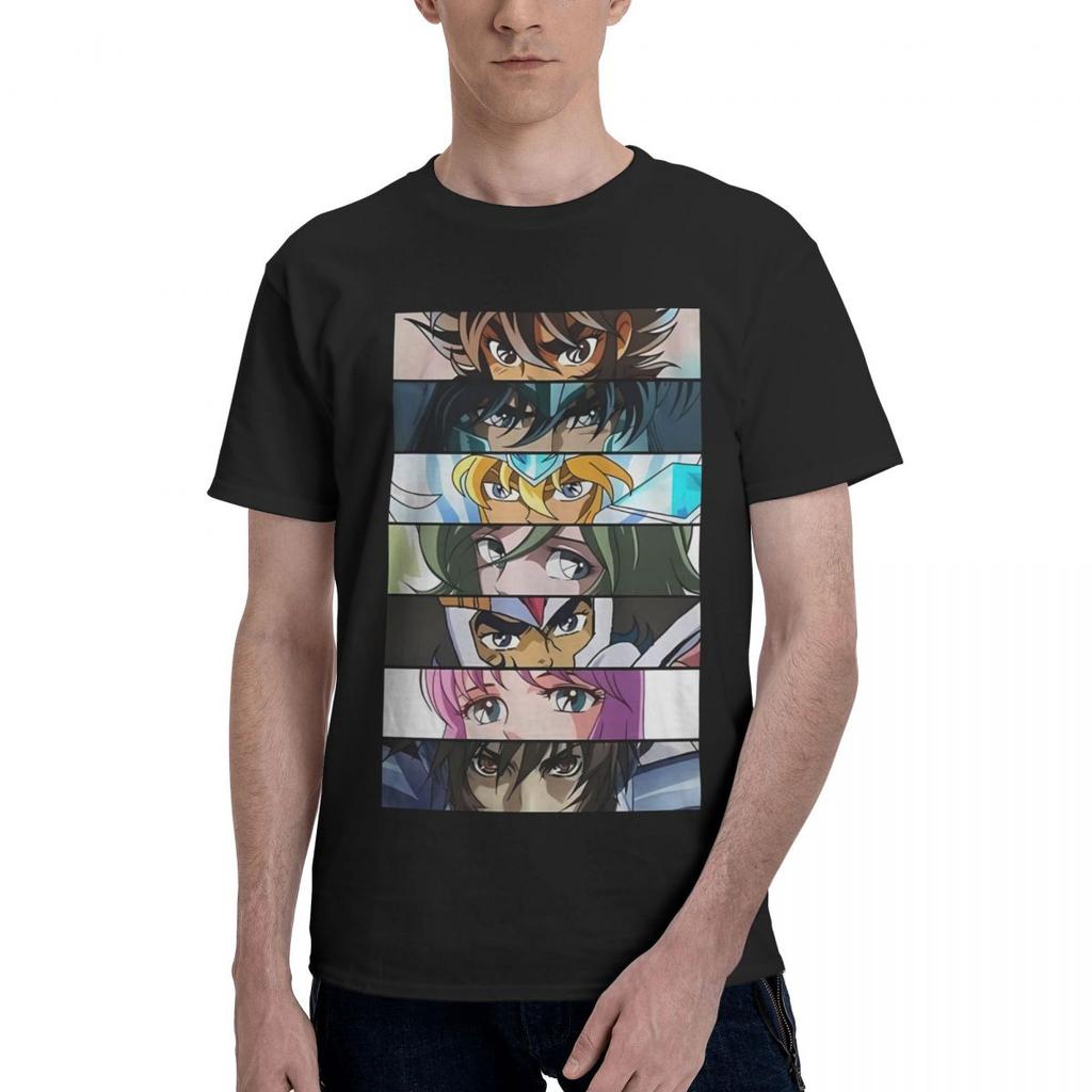 Retro Knights Of The Zodiac Saint Seiya 100 Cotton Casual Breathable Confortable T Shirt Mens Clothing Brands Tshirts Men