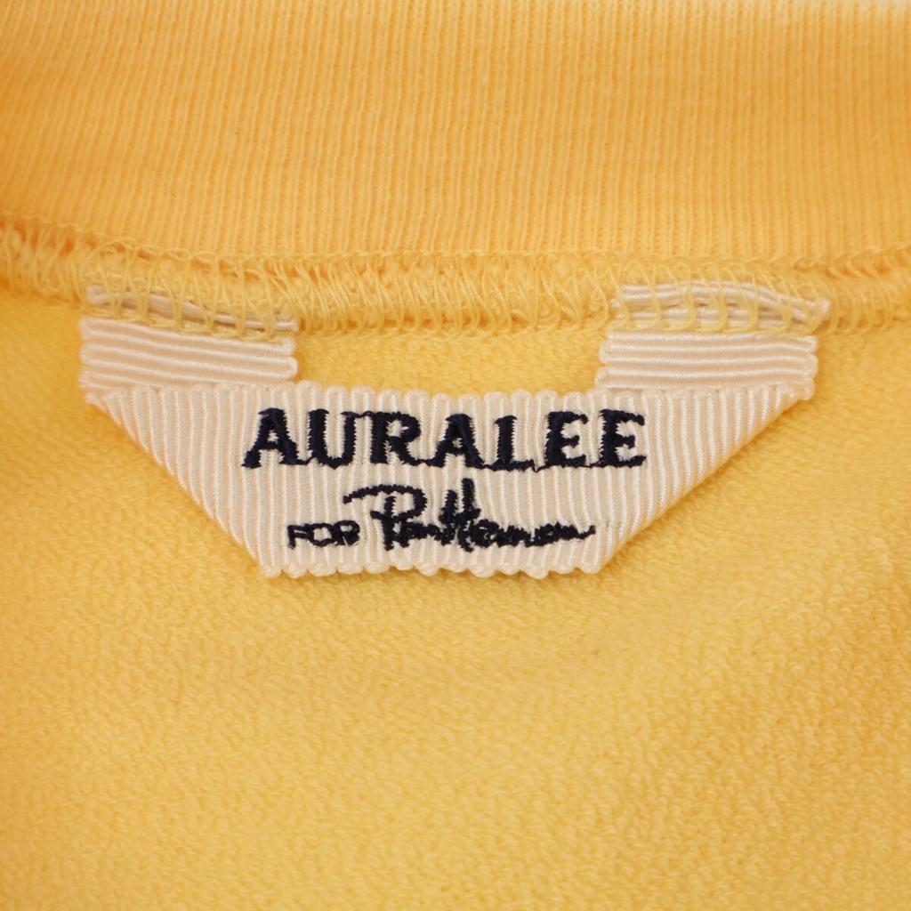 AURALEE [Ron Herman Exclusive] 24 Stainless Steel Yellow Elastic High Gauge Half Sleeve Sweatshirt Tops 1 yellowUsed