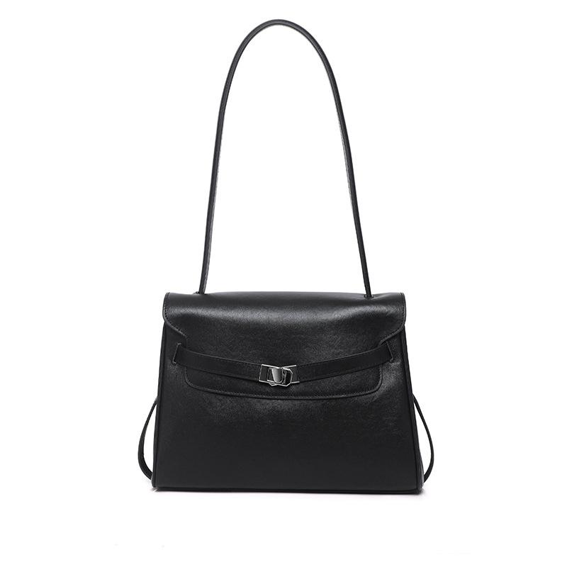 

Crossbody bag design sense niche cross-border women s bag underarm bag 2026 new first-layer cowhide high-end shoulder bag 29CM чёрный