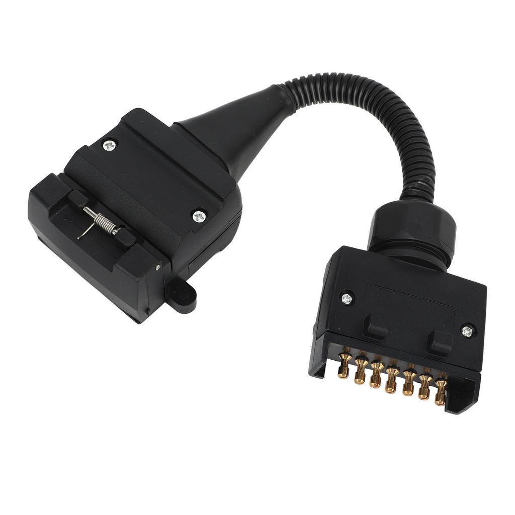 Trailer Adapter 7 Pin Flat Male Plug To 12 Pin Flat Female Socket Caravan Connector