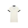 MLB Boston Red Sox Logo Embroidered Color Block Athletic Moisture-Wicking Breathable V-Neck Short Sleeve Dress Women dress White 3FOPB0333-43CRS
