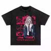 Anime Chainsaw Man T-shirt Denji Power Makima Aki Graphic T Shirt Men's Clothing Short Sleeve Oversized Tshirt